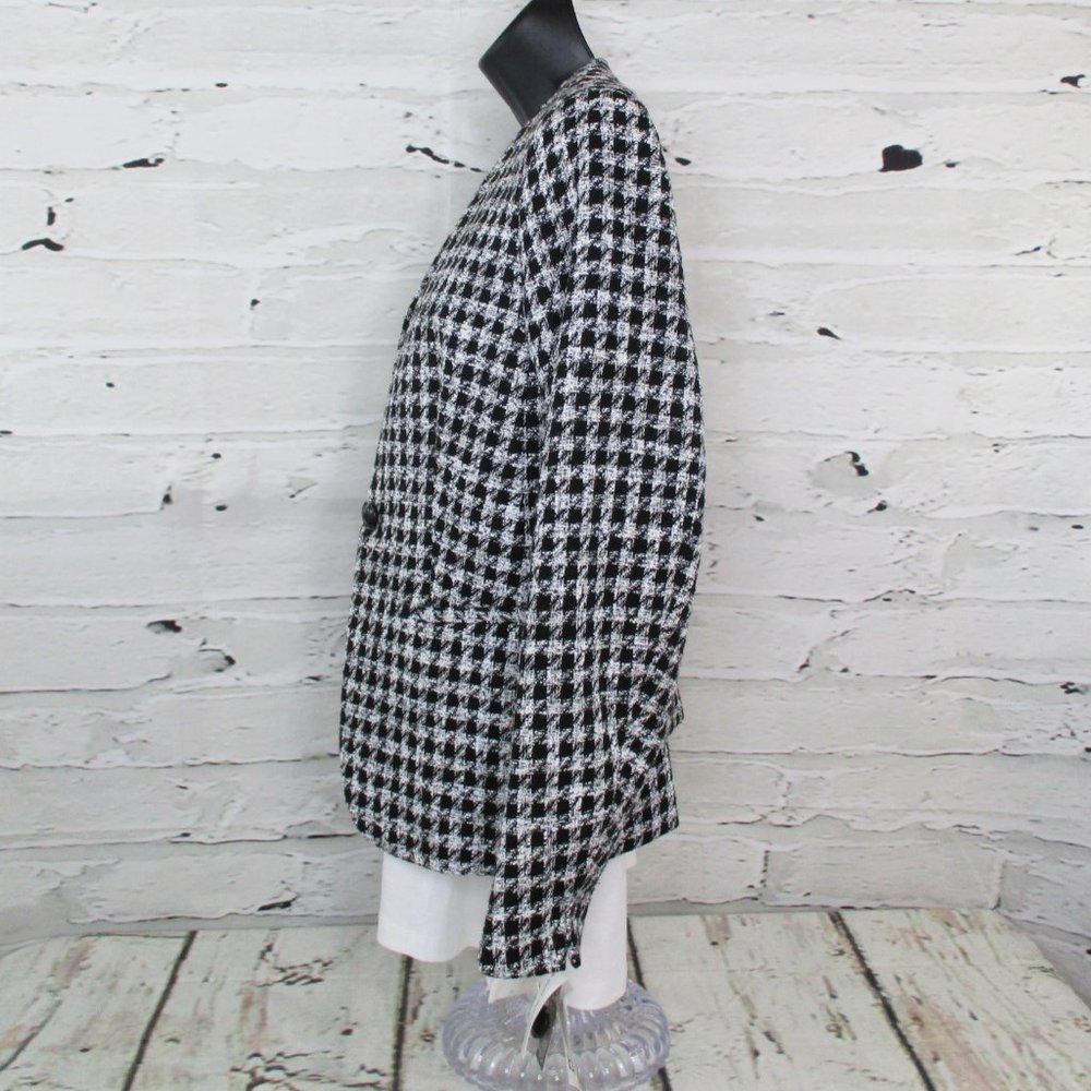 Bar III Suit Separates Houndstooth Jacket - Picture 5 of 9